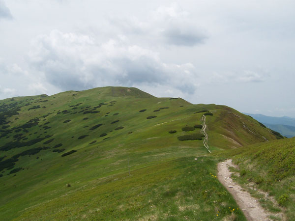 na fotce: poslední část hřebene