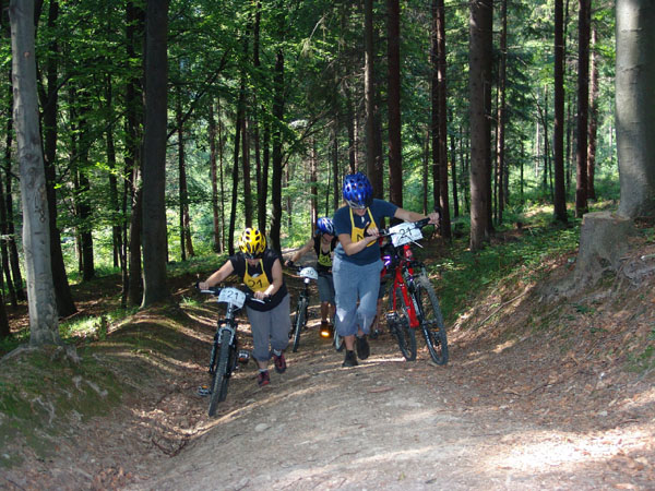 na fotce: druhá část byl MTBO