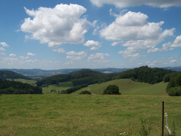 na fotce: panorámata s ohradníkem