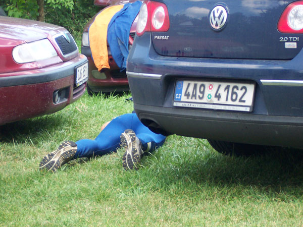 na fotce: někteří už na další etapu nevyrazili