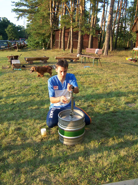 na fotce: finální čepování