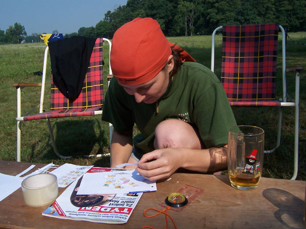 na fotce: Libuška to skládala týden