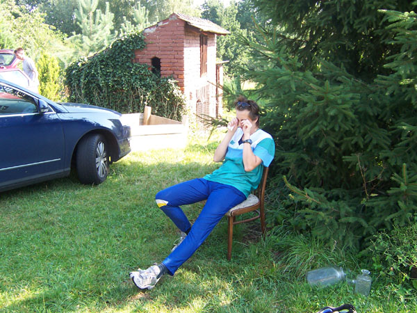 na fotce: Hanka se teprve probouzí