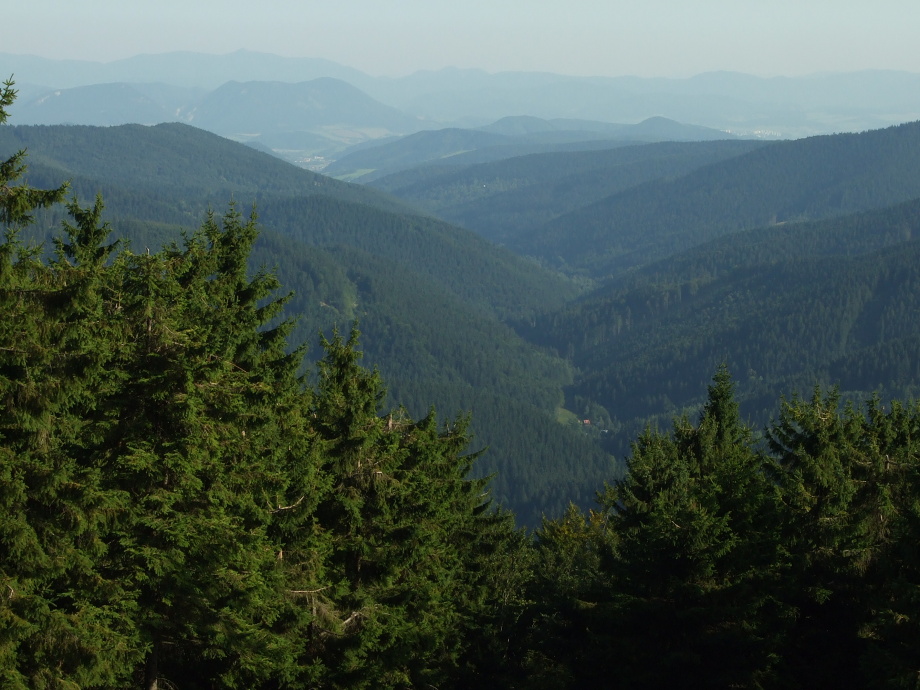 na fotce: pohled směr Slovensko