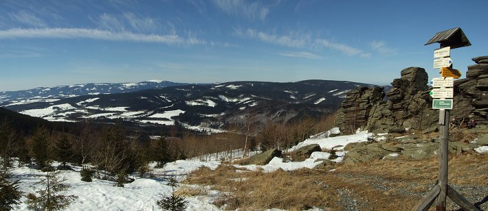 Výhled od obřích skal